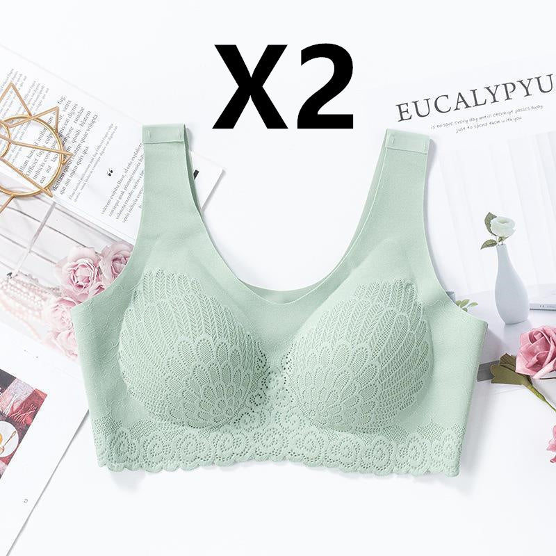 No Steel Ring Bra, Maintenance Latex Lace Bra, Women's Underwear