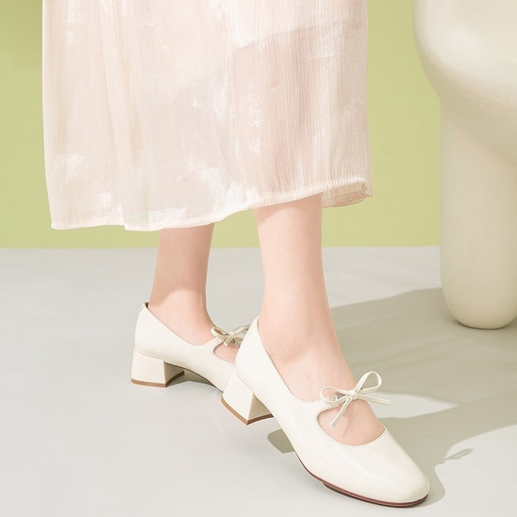 Comfortable Soft Soled Bow Mary Jane Shoes
