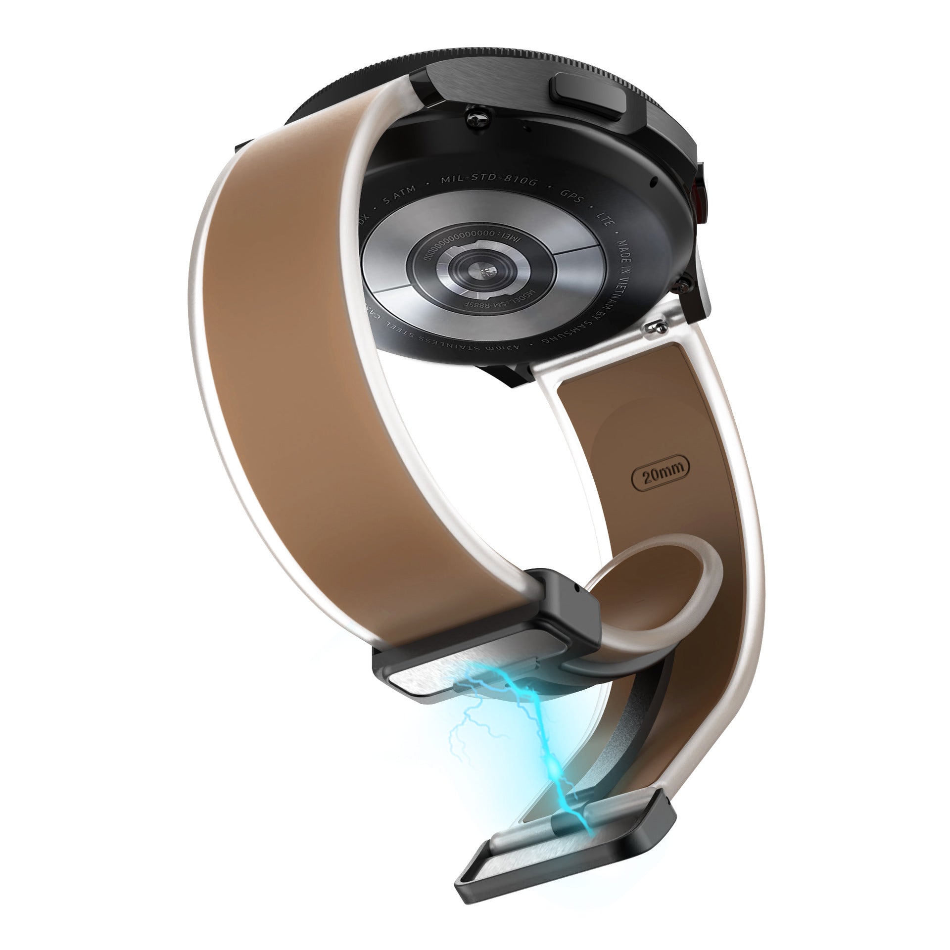 Universal Folding Magnetic Buckle Transparent Silicone Strap