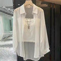 Loose All-match Fashionable Mid-length Shirt Thin Sun Protection Clothing For Women