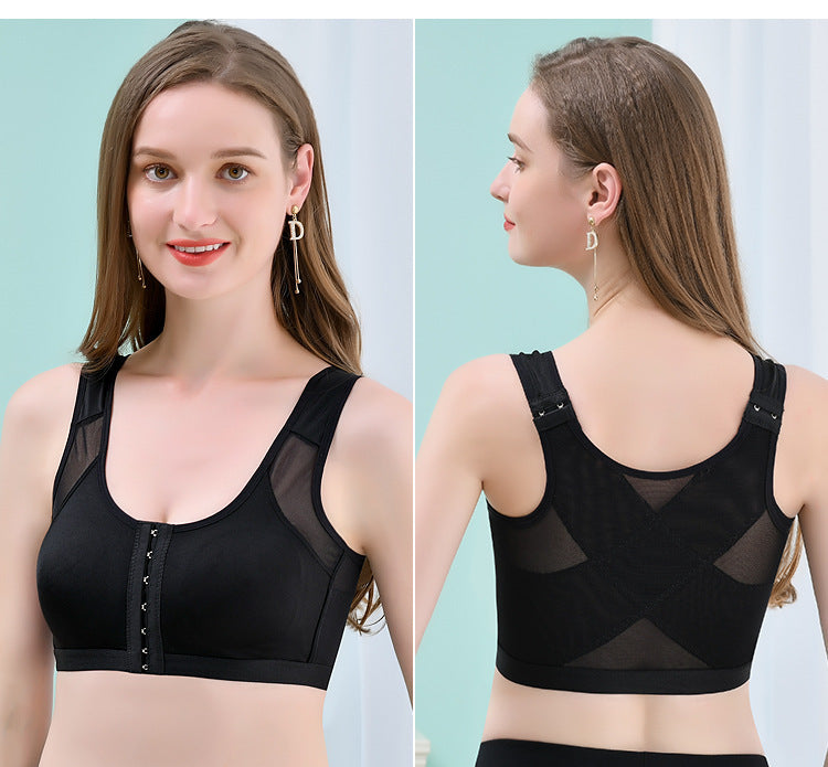 Shock-proof Front Buckle Sports Bra No Underwire Adjustment Bra