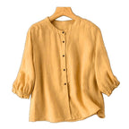 Half Sleeve Artistic Retro Women's Summer New Loose Women's Shirt