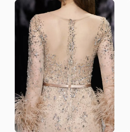 Beaded Diamond encrusted Evening Dress Long