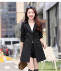 Fashion All-match Slim Women's Chinese Windbreaker